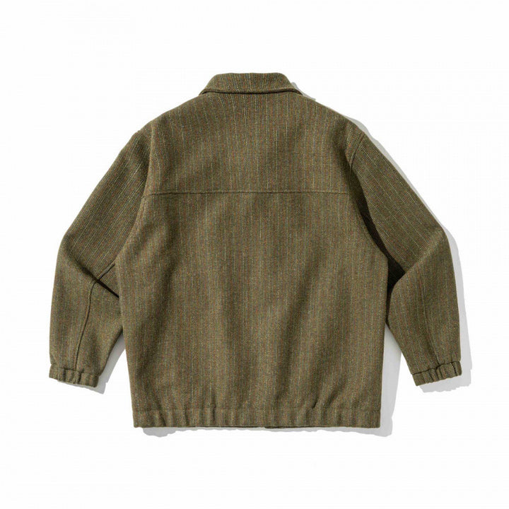 Men's Boxy Overshirt Jacket made of Wool Blend with Patch Chest Pocket Mune Fashion