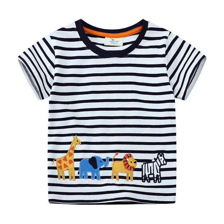 Boys T-shirt with colorful animal motif Mune Fashion
