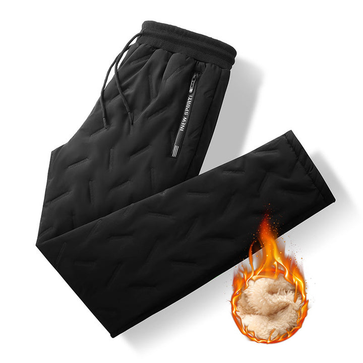 Men's thermal quilted jogging pants with warming Sherpa lining Mune Fashion