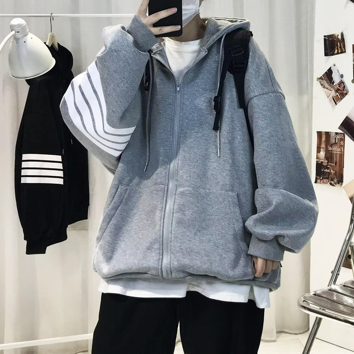Unisex Comfortable Oversized Hoodie Jacket with Textured Design Mune Fashion
