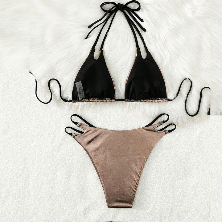 Women Triangle Bikini with elegant lacing details Mune Fashion