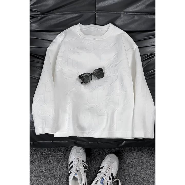 Women's Stylish Sweatshirt with Modern Embossing Mune Fashion