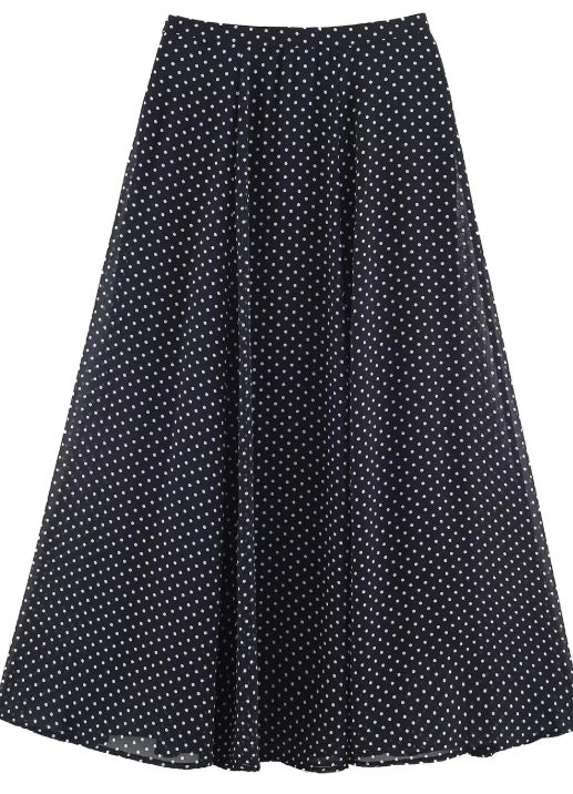 Women 100+ oversized polka dot blouse with batwing sleeves, stand-up collar and elastic hem Mune Fashion