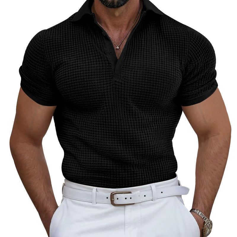 Men's structured piqué polo shirt made of cotton blend with reinforced polo collar Mune Fashion