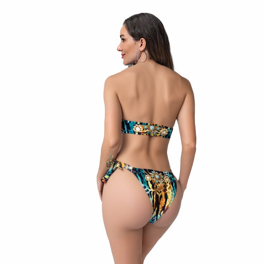 Damen Bandeau-Bikini mit dekorativen Elementen Echo Archiv