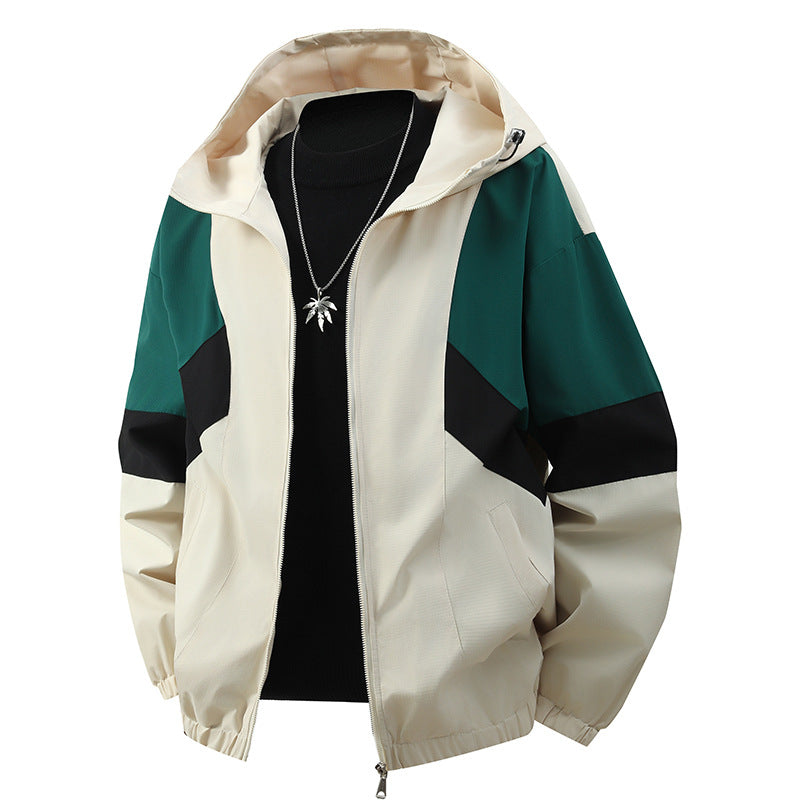 Men's sporty transitional jacket with color block design Mune Fashion