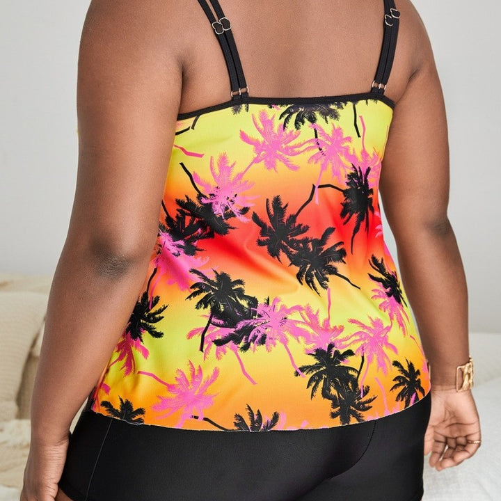 Women's bathing set with trendy palm motif Mune Fashion