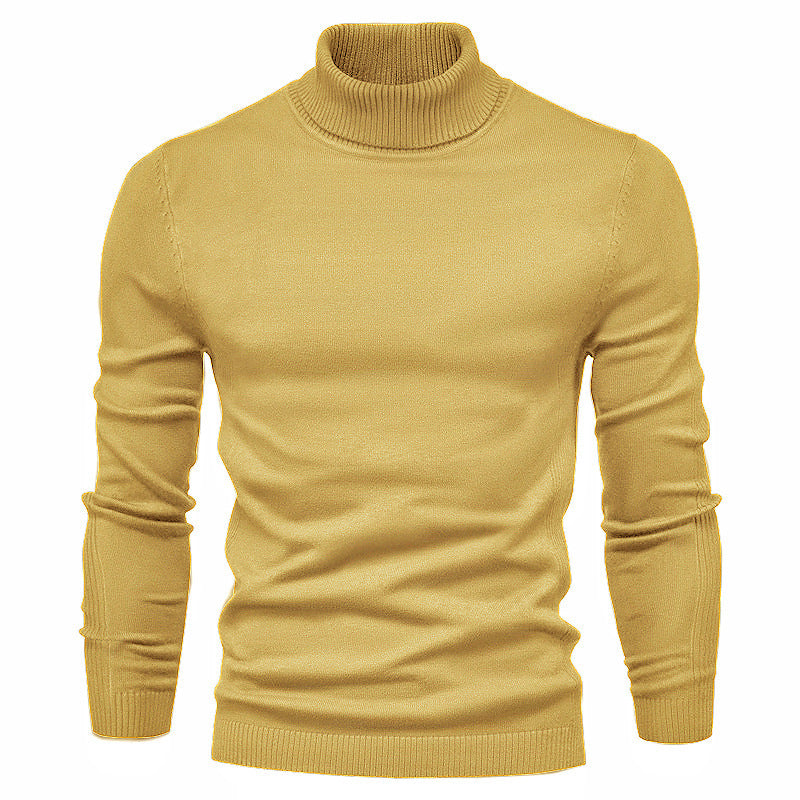 Men's Fashionable Turtleneck Sweater Made Of Fine Merino Wool Mune