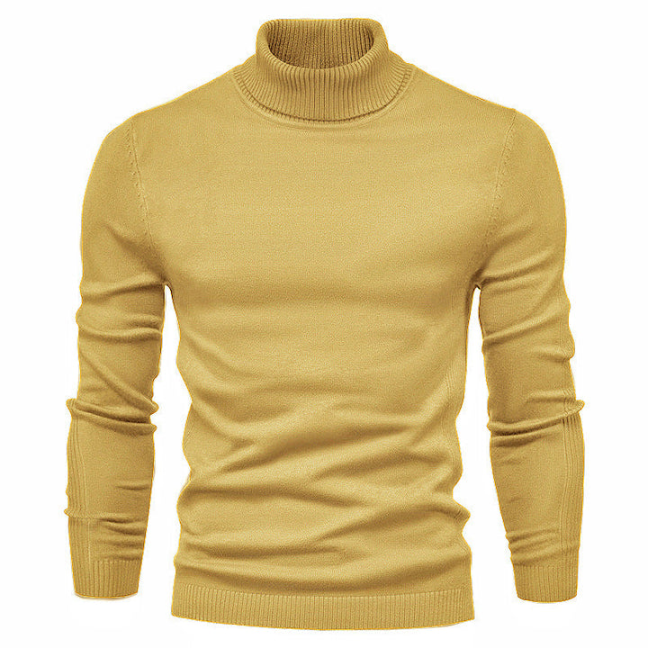 Men's Fashionable Turtleneck Sweater Made Of Fine Merino Wool Mune