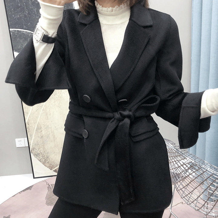 Women timeless, double blazer with belt Mune Fashion