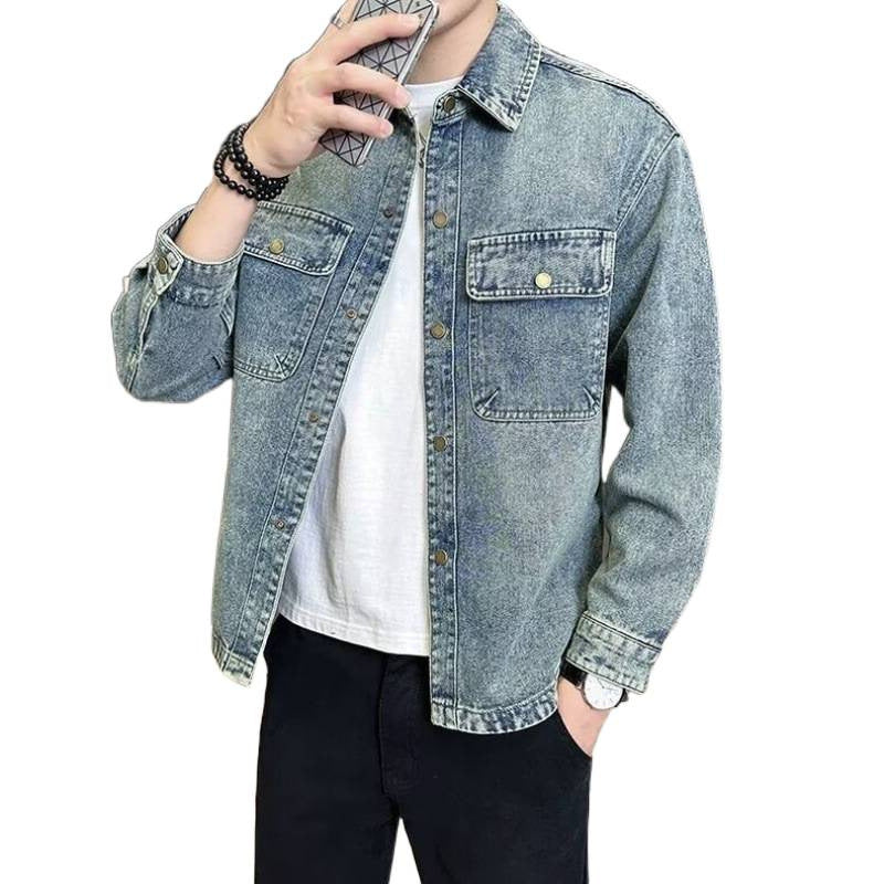 Men's Denim Overshirt Mune Fashion 1787799486