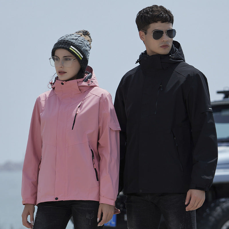 Ladies' technical rain and leisure jacket with adjustable hood and multiple pockets Mune Fashion