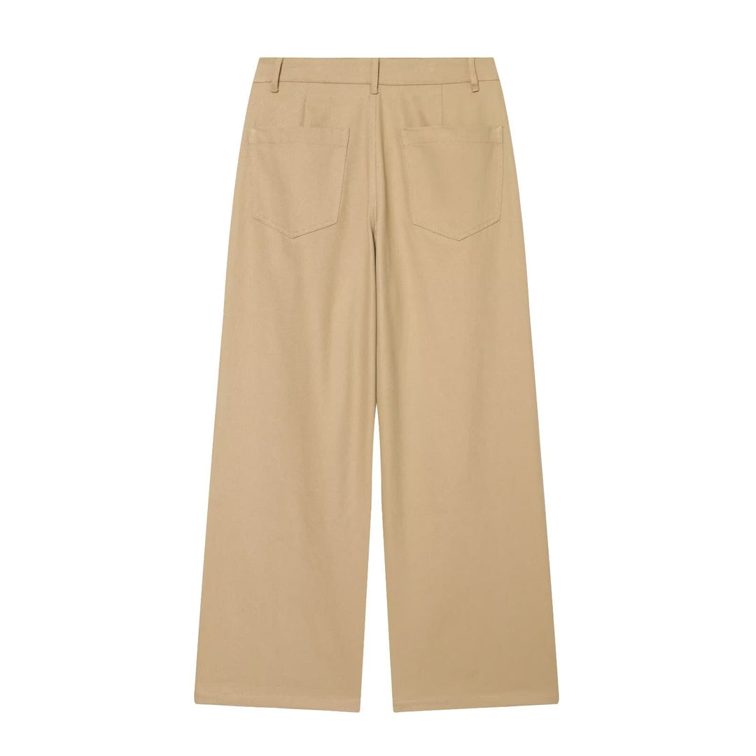 Women's Wide High Waist Pleated Trousers Mune Fashion