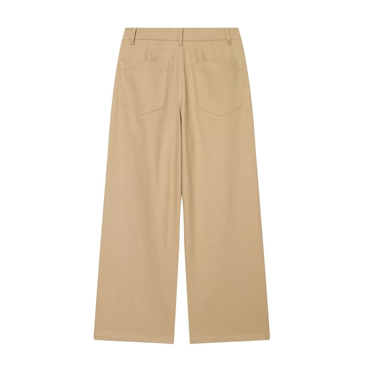 Women's Wide High Waist Pleated Trousers Mune Fashion