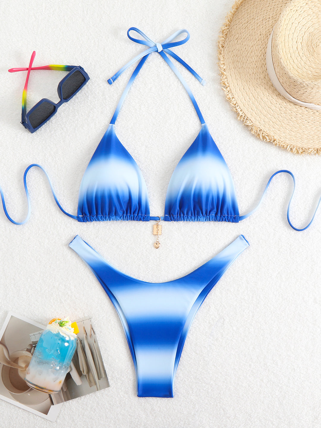 Women’s bikini set with adjustable straps and trendy gathering element Mune Fashion