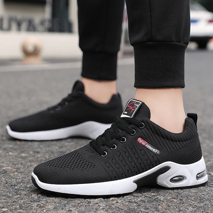 Men's lightweight performance sneakers with 3D knitted upper, integrated air chamber midsole, and non-slip trail outsole Mune Fashion