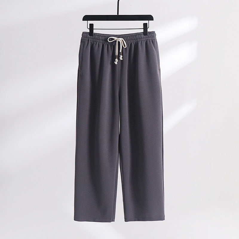 Unisex Padded Fleece Jogging Pants with Elastic Waistband Drawstring and Slim Ankle Cuff Mune Fashion