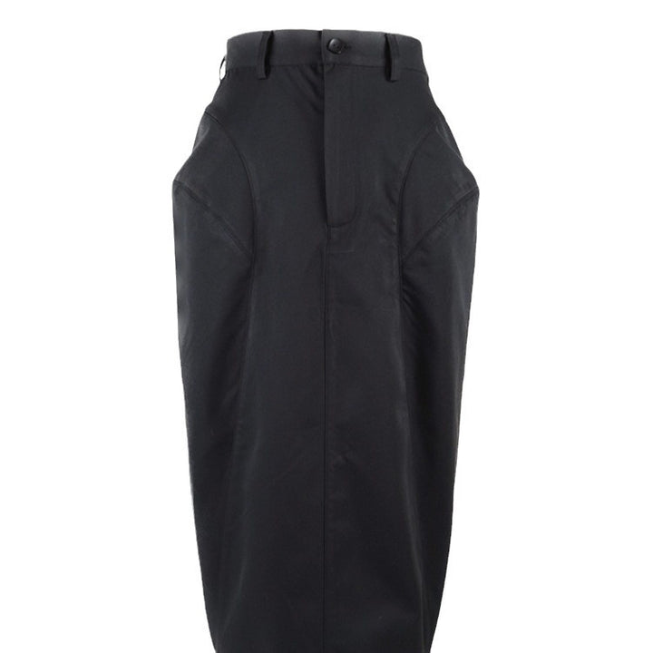 Ladies Elegant Midi Skirt with Innovative Cut Mune Fashion