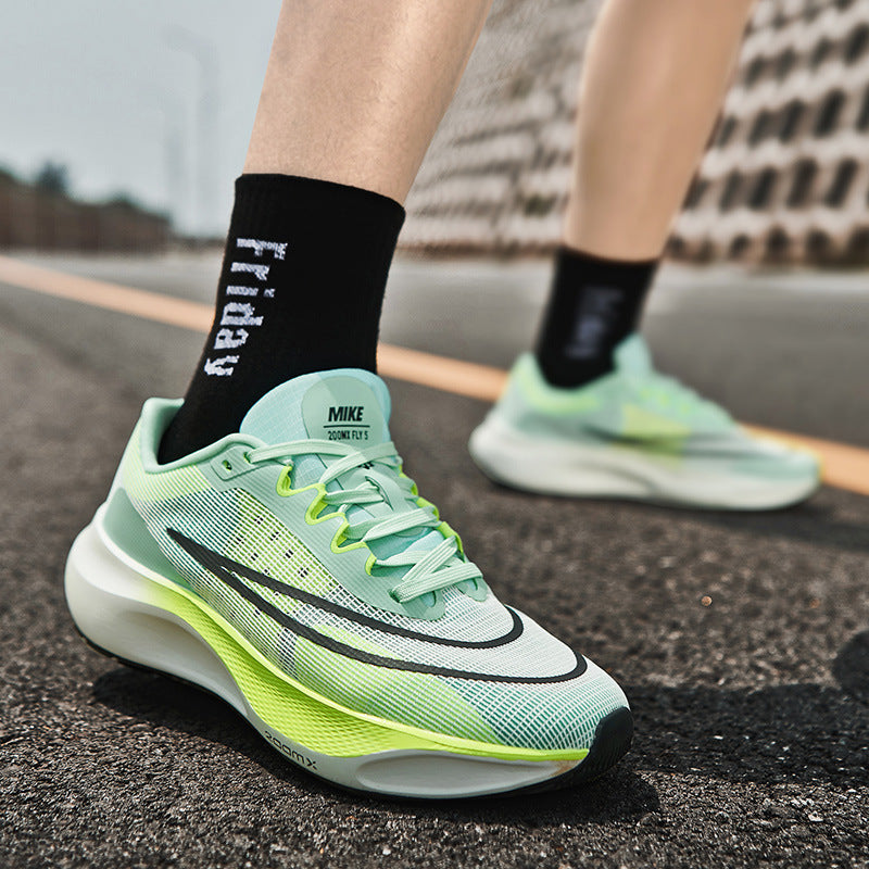 Unisex energy-efficient marathon running shoes with reactive foam midsole and stable heel cap Mune Fashion