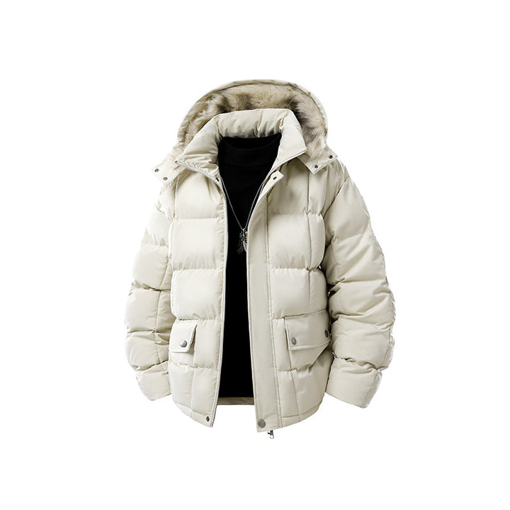 Damen Stepp-Kurzjacke mit abnehmbarer Kapuze und wärmender Microfaserfüllung Mune Fashion