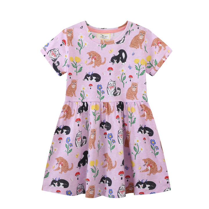 Girls T-Shirt Dress with Creative Pocket Design Mune Fashion