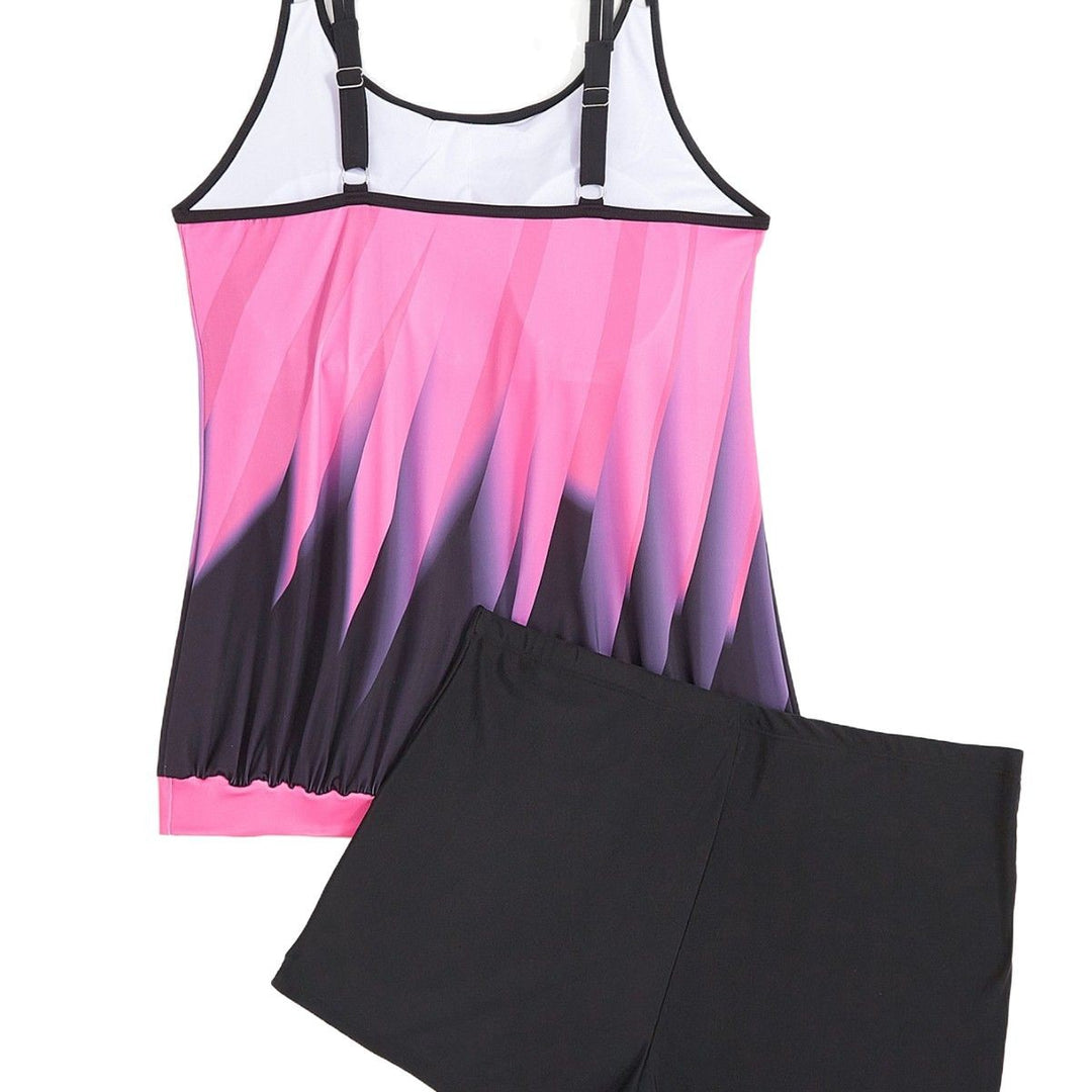 Women's Tankini Set with Comfortable Top and Shorter Shorts Mune Fashion