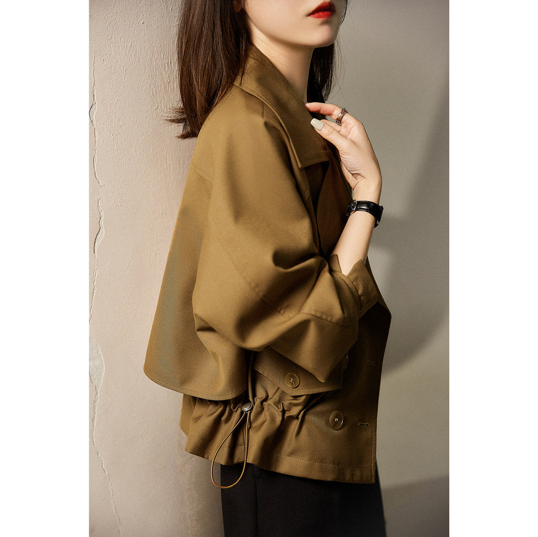 Womens stylish transitional jacket with elastic waistband Mune Fashion