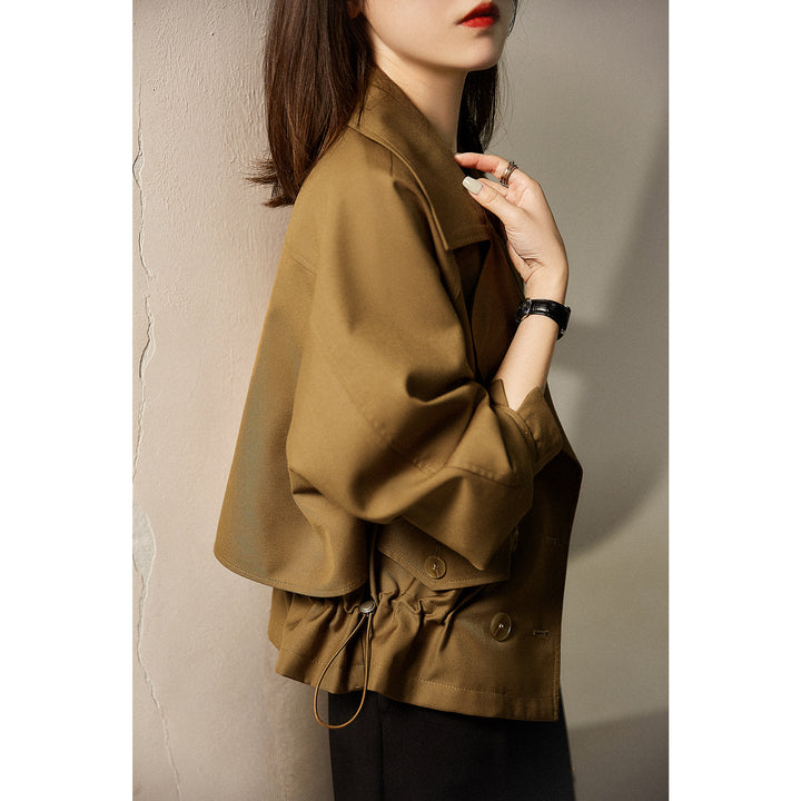Womens stylish transitional jacket with elastic waistband Mune Fashion