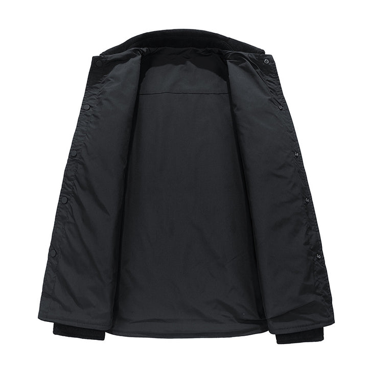 Men's cord jacket with Kent collar, chest pockets, and snap button closure Mune Fashion