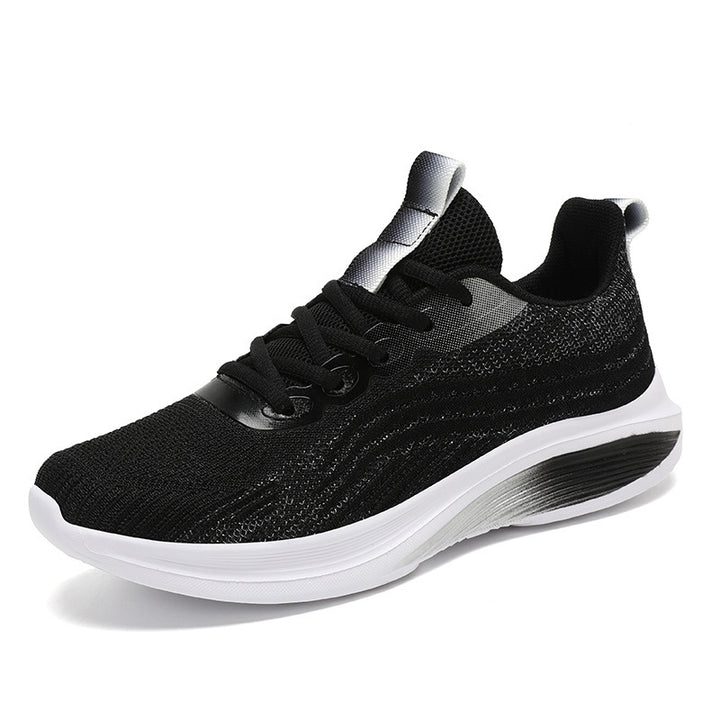 Women's ergonomic everyday sneaker with breathable knitted upper, shaped rolling sole, and heel cushioning Mune Fashion