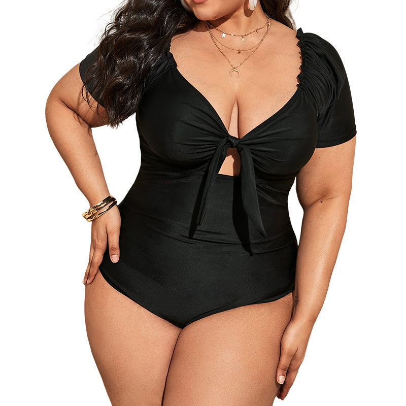 Women's one-piece swimsuit with trendy knot design Mune Fashion