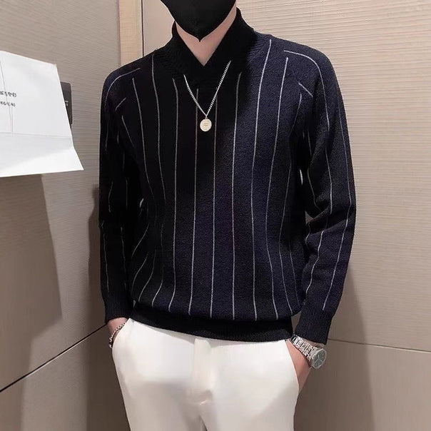 Men's Elegant Fine Knit Sweater Mune Fashion