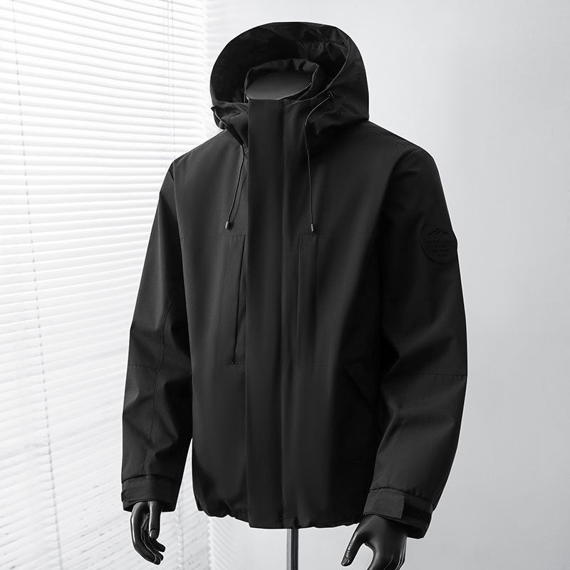 Men's functional jacket with hood