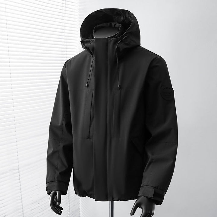 Men's functional jacket with hood