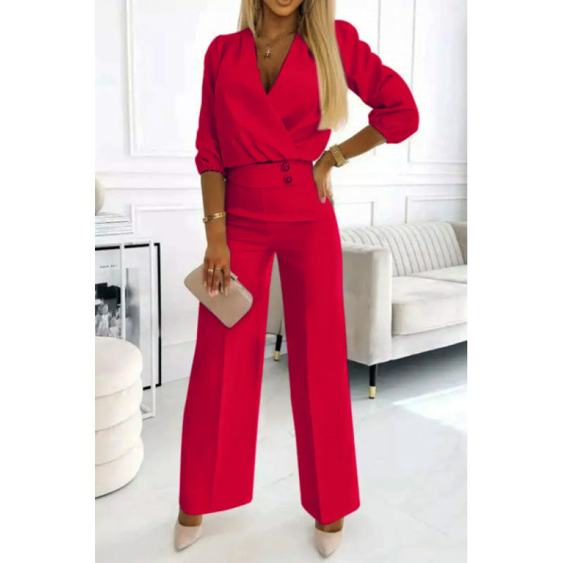 Women elegant jumpsuit with wide legs Mune Fashion