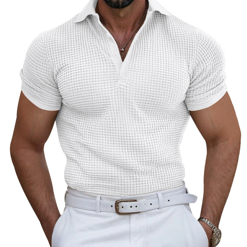 Men's structured piqué polo shirt made of cotton blend with reinforced polo collar Mune Fashion