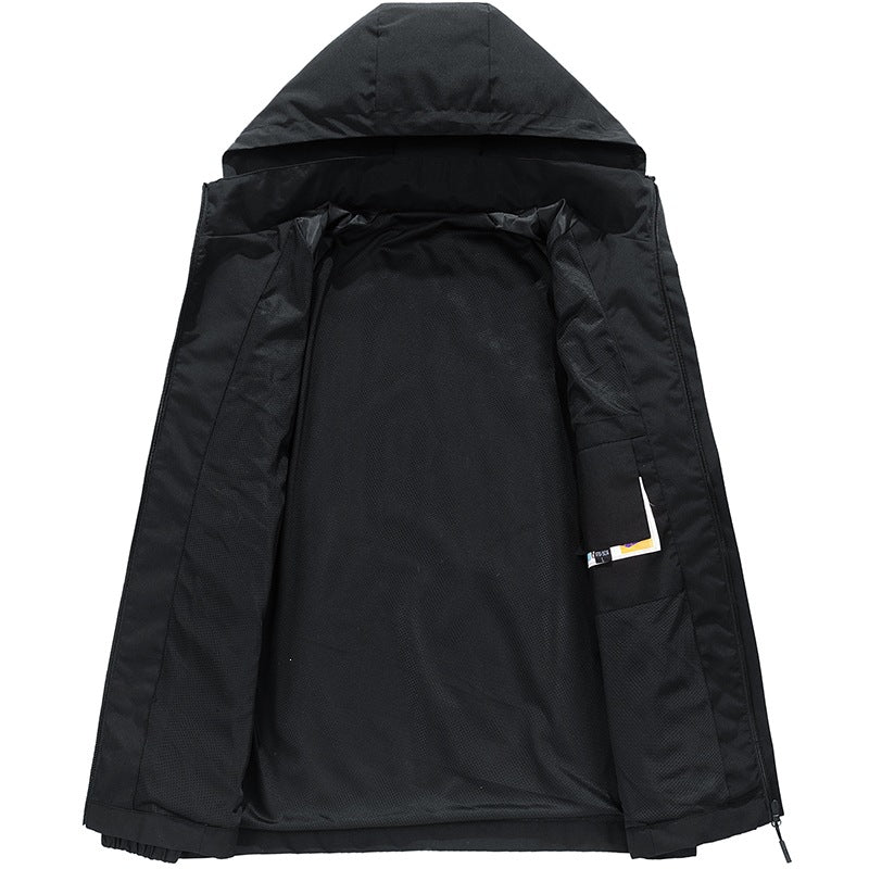 Men's Lightweight Functional Jacket with Adjustable Hood Mune Fashion
