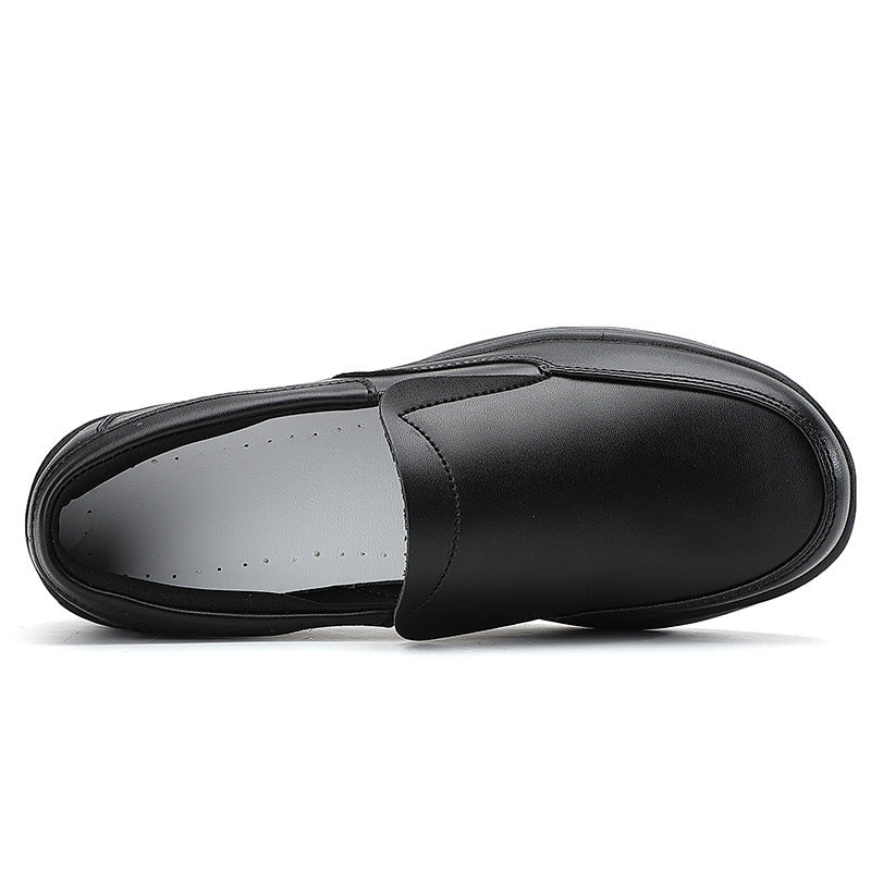 Men's ergonomic clinic slipper for healthcare professionals with air-cushioned heel padding and slip-resistant profile sole Mune Fashion