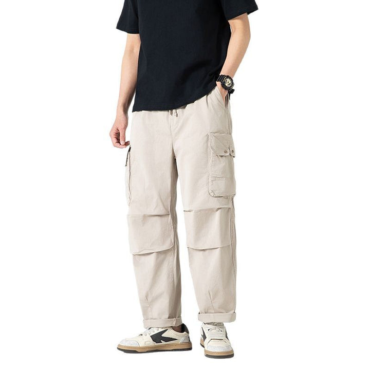 Men's Relaxed-Fit Multi-Pocket Cargo Pants made of lightweight cotton blend Mune Fashion