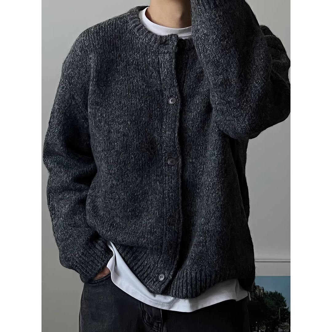 Men's Elegant Button Placket Cardigan Mune Fashion