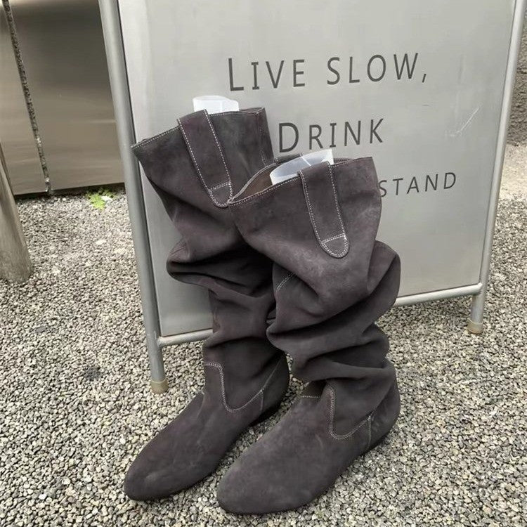 Ladies Elegant and comfortable fitting Overknee boots Mune Fashion