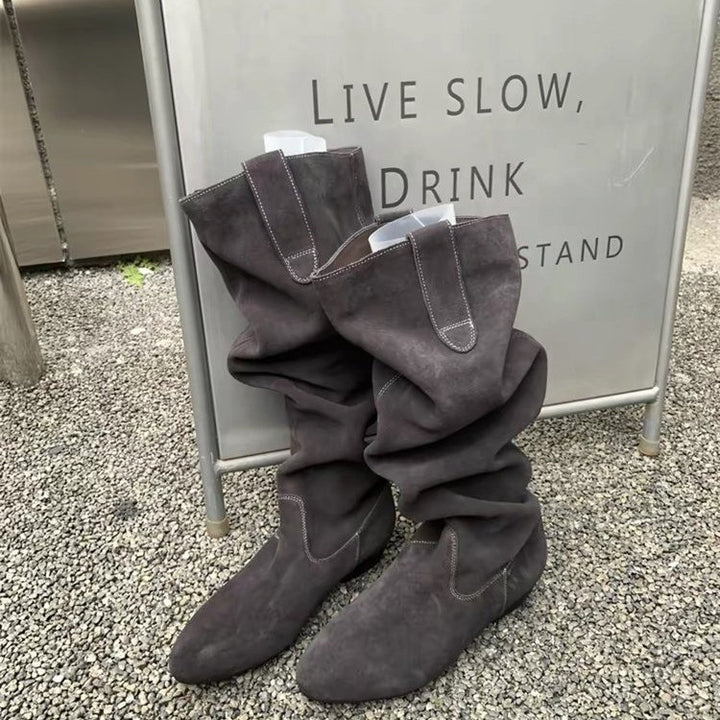 Ladies Elegant and comfortable fitting Overknee boots Mune Fashion