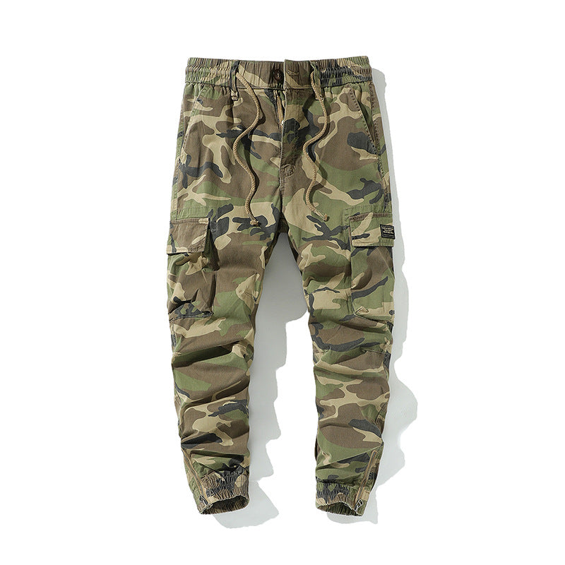 Herren Cargojogger mit Tarn-Canvas, Komfort-Tunnelzug und großen Klappfächern Mune Fashion