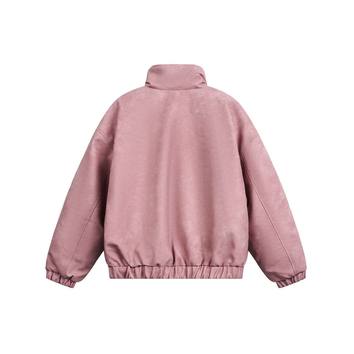 Men's Boxy Bomber in Aviator style with faux fur lining and high stand-up collar