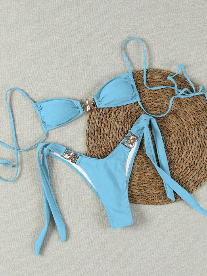 Women's Bikini Set with Elegant Buckles Mune Fashion