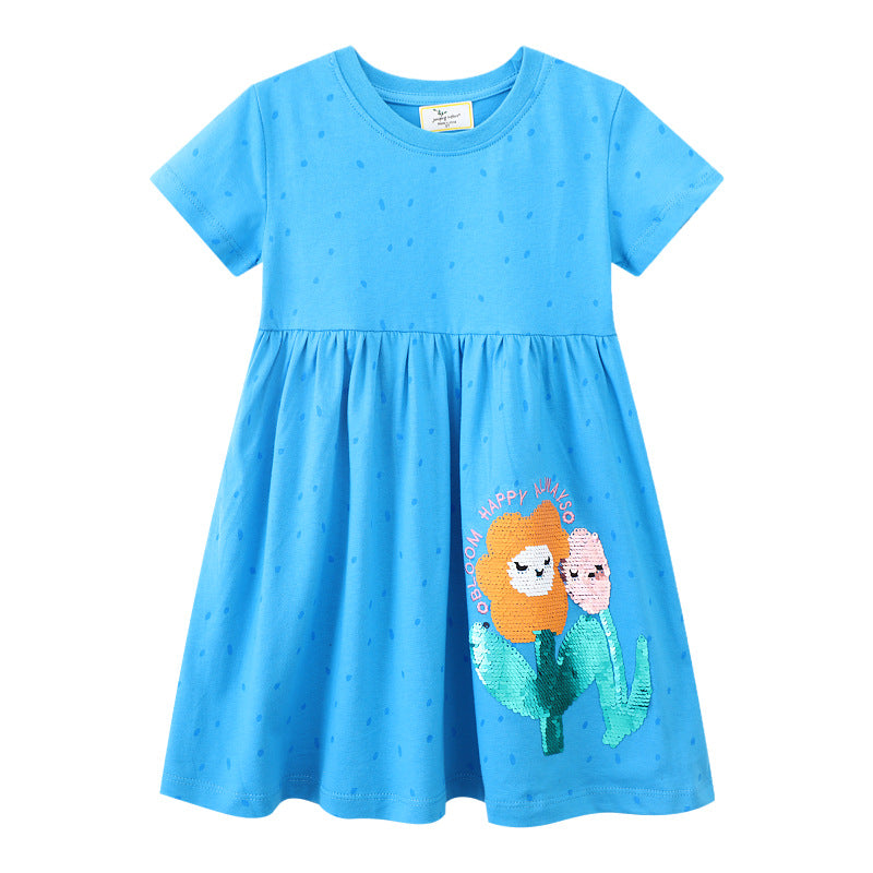 Girls' casual dress with cheerful animal motif Mune Fashion
