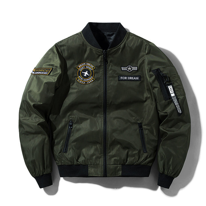 Men's sporty bomber jacket with practical pockets and stylish design Mune Fashion