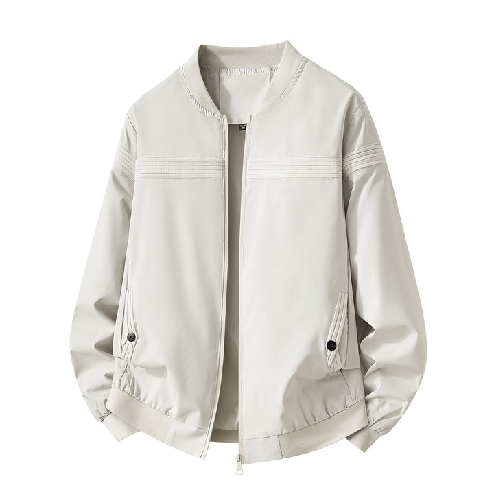 Men's Fashionable Bomber Jacket with Practical Zipper Mune Fashion