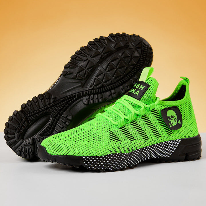 Men's Knit Sock Sneaker with Durable Trail Profile Sole and Padded Comfort Footbed Mune Fashion