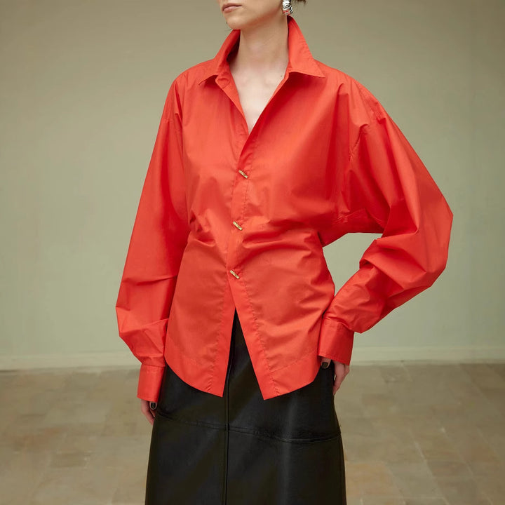 Women Oversized Blouse with Unique Cut Mune Fashion